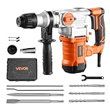 VEVOR Rotary Hammer Drill, 1-1/8 in SDS-...