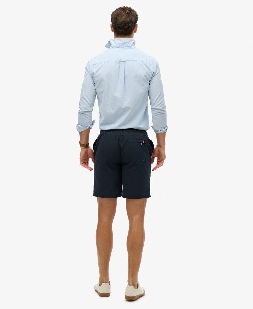 Superdry Herren Klassische 48-cm-Boardshorts mit Logo