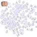 Ohrring Stopper Ohrstecker Schnalle Universal Ohrring Sicherheit Ohrring Kugel Ohrstecker FüR Damen Verschluss Ohrring Stopper Kunststoff Weiß Transparent 5mm * 5mm Ohrringstecker (100 StüCk)