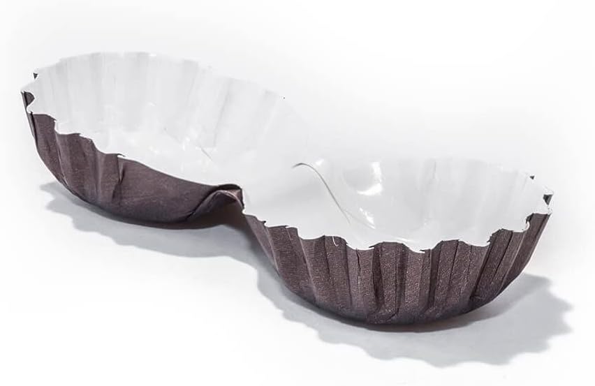 Decony Sous Vide Egg Bites Mold-500 Pcs Dual Cup Egg Bite Molds (6 x 3 x 1.3inches)- Free Standing Double Sous Vide Egg Bite Mold for Oven, Microwave- (500)