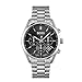 BOSS Champion Qtz Fashion Chrono Black Round Dial Men's Analog Watch|Stainless Steel Material|Silver Color Band - 1513871