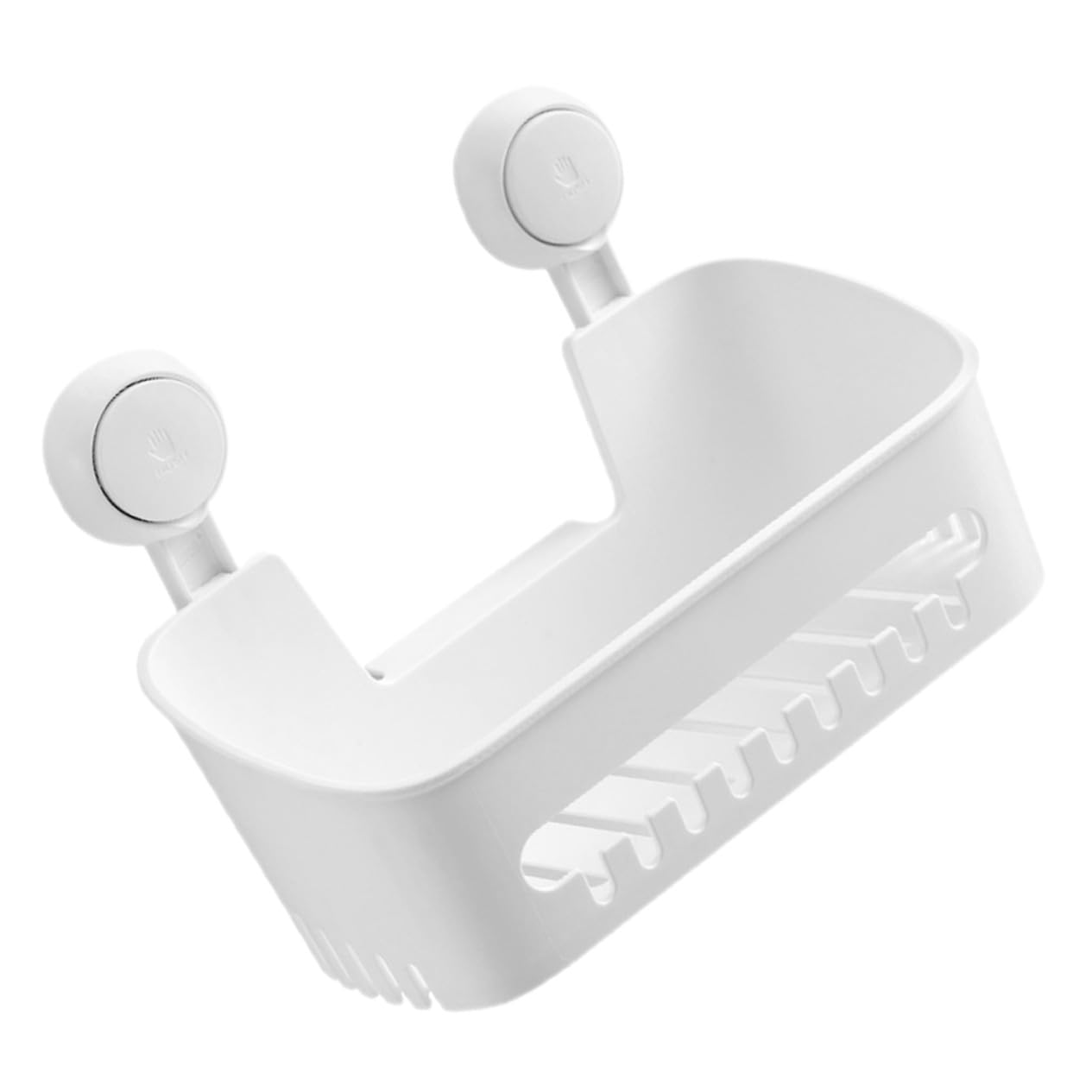 Étagère de rangement murale à ventouse LIFKOME en ABS blanc pour douche