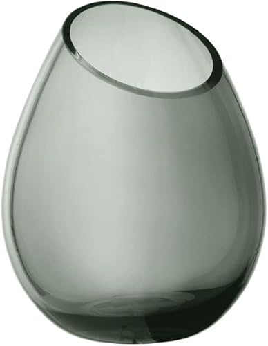 Drop Vase Handblown Glass - Smoke Color 9.4"/24cm Height