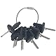 GAOHOU 6 Stück Gabelstapler Zündschlüssel Crown Zündschlüssel #107151-001& #107151-002 Kompatibel für Crown Clark Hyster Gradall JLG CAT Pollak Skytrak Yale Elektro-Gabelstapler