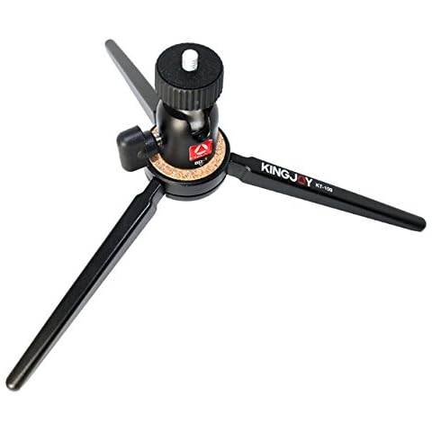 Kingjoy mini tripod table stand made of aluminium with removable ball head Cover