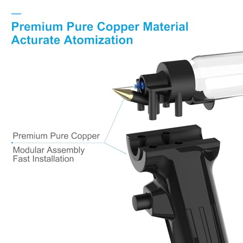 Actekart No-Clean Airbrush-Zubehör-Set, 8-teilige Farbflaschen und 150 Einwegdüsen (0,2/0,3/0,5 mm, je 50 Stück), kompatibel mit TK-AB0078 Airbrush