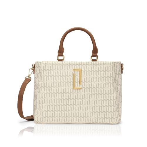 Image of Lavie Luxe Women's Daphne 3 Compartment Satchel Bag | Satchel Handbag for Work | Ladies purse | Stylish Shoulder Bag | Gift for Women