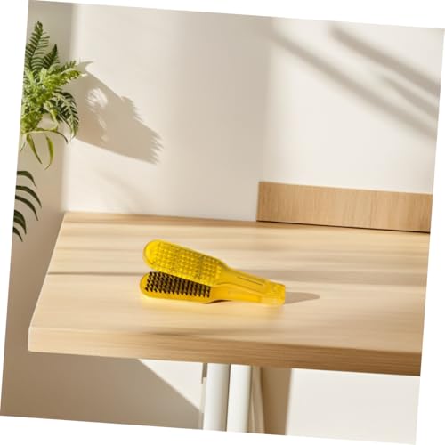 SMASOLO Peine alisador de cabello de doble cara, 3 piezas, con cerdas antiestáticas y resistentes al calor, desenredador para peluquería y uso doméstico, ligero y portátil para alisado rápido del cabello miniatura 5