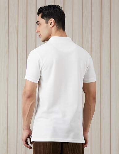 Image of Amazon Brand - Symbol Men's Cotton Rich Solid Polo Tshirt | Collar Tshirts | Half Sleeves | Plain-Regular Fit (Available in Plus Sizes and Combo Pack of 2)