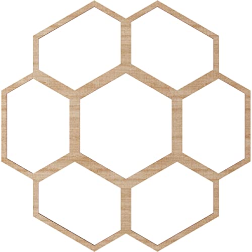 Image of Ekena Millwork 24 inchOD x 10 1 /4 inchID x 1 /4 inchT Florin Wood Fretwork Pierced Ceiling Medallion, Alder