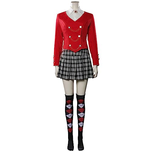 Wandamaga Heathers the Musical Cosplay Outfit 5Pcs Women Heather Chandler Costume Red Blazer School...