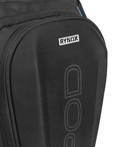 Image of RYNOX POD Thigh Bag 5L | Durable Polyester Fabric | Retro- Reflective Trims | Genuine YKK Zippers - Black, 5L