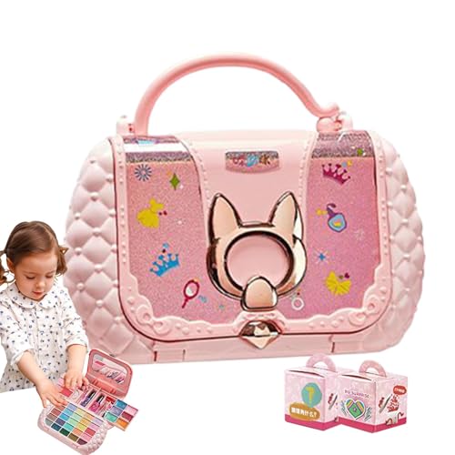Set De Juguetes Cosméticos Reales Lavables | Set De Maquillaje Para Niños - Juegos De Maquillaje Con Espejos De 30x21x8 Cm, Juego De Maquillaje Lavable Con Durabilidad Para Niñas Pequeñas, Juguetes De