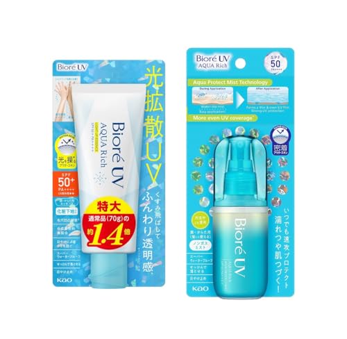 Biore �yAmazon.co.jp����z �y�Z�b�g�z UV �A�N�A���b�` ���C�g�A�b�v �G�b�Z���X 100g & �A�N�A�v���e�N�g�~�X�g 60ml ���Ă��~��