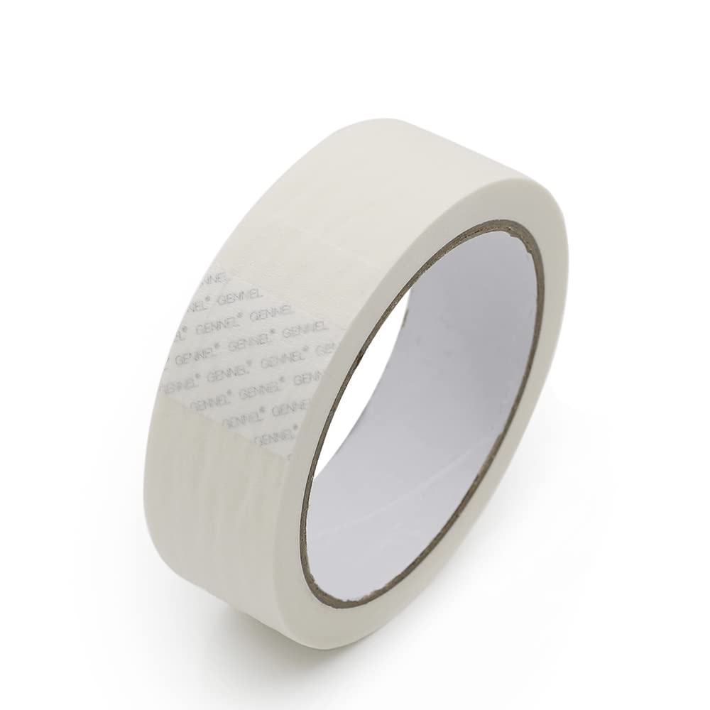 2 Rolls 50mm x 20M (2" x 65ft) Masking Tape, Crepe Paper Tape for Car Painting Protection Painter Arts