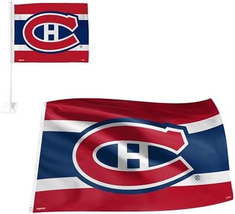 NHL Montreal Canadiens Fan Pack Set, Includes 3' x 5' Flag & Car Flag