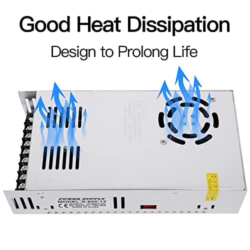 Gesd DC 12V 50A 600W POWER SUPPLY ADAPTER Transformer Switch Ac 110V / 220V To Dc 12V 20Amp Switching Converter Led Driver thumb #5