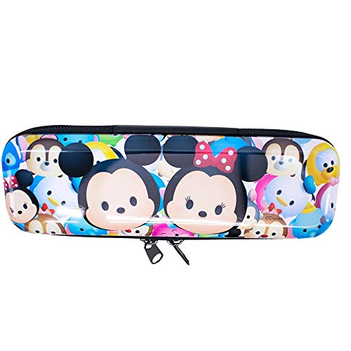 Minas de Presentes - Estojo Metal Branco Mickey Minnie Tsum Tsum 6x3.5x19cm - Disney
