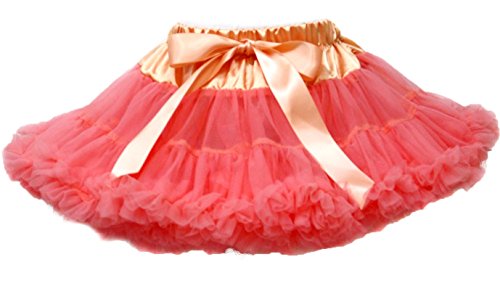 Falda de tutú de coral para niña, el regalo perfecto para cumpleaños infantiles