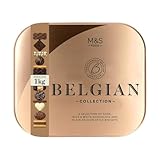 M&S Belgian Collection Chocolate Biscuits, 1kg Tin, Dark Milk and White Chocolate Assortment
