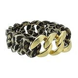 EINFACH DURCHDACHT: Das Trendarmband aus Silikon in der Farbe Leopard Print dehnt sich bis zu 2 cm, sodass du jederzeit leicht hineinschlüpfen kannst!