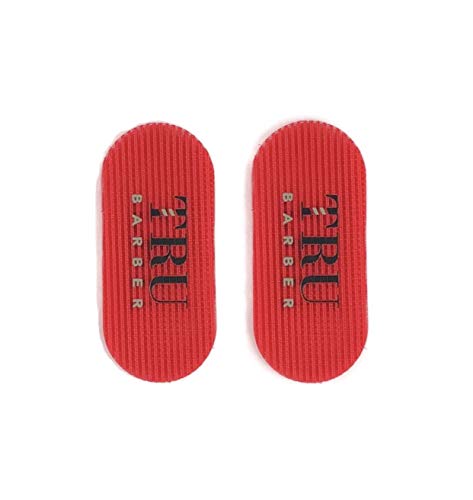 Tru Barber Hair Grippers ® 3 Colors Bundle Pack 6 Pcs For Men And Women - Salon And Barber, Hair Clips For Styling, Hair Holder Grips (Black/Red/Black) #TOP3