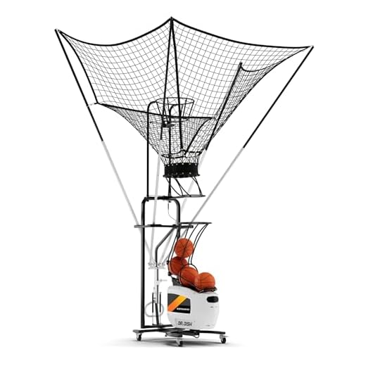 Dr. Dish Home Basketball Shooting Machine - Shot Trainer and Automatic Rebounder for Home and Driveway Use