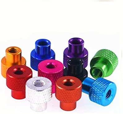 2-5pcs M3 M4 M5 M6 M8 Colourful Aluminium Alloy Hand Tighten Knurled Thumb Nut for FPV RC Car Parts Hardware - (Size: M4 5Pcs, Color: Rose red)