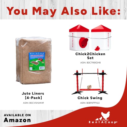 RentACoop Little Red Barn Folding Chick Brooder Set – Holds 4 Chicks up to 8 Weeks of Age - All-in-One Set Includes Brooder, Heat Plate, Feeder, and Waterer (Brooder Set) - Thumbnail 7