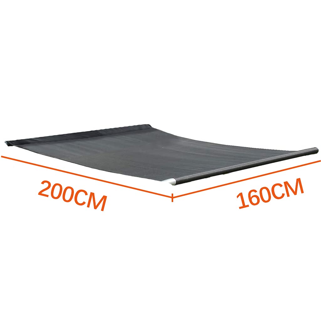 Loywe Ersatzbare Liegefläche Sonnenliege für 2-Personen Ersatz Liegefläche 200x160cm (Schwarz)