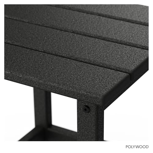 Image of POLYWOOD Long Island 18 inch Side Table, Black