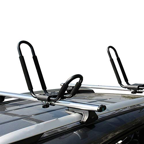 J Bar Kayak Rooftop Racks, Kayak Carrier Rack Set Kano Boot Surf Ski Roof Top Mount Bar Rack Auto SUV Crossbar(2 rekken voor 1 kajak) - Image 6