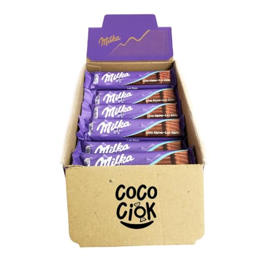 Milka Barretta Di Cioccolato Al Latte Delle Alpi Confezione Da 30 X 45 Grammi - Cocociok
