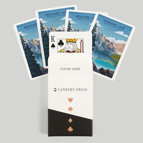 Lantern Press Baraja de 52 Cartas Póker Moraine Lake miniatura 6