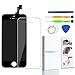 Screen Replacement for iPhone SE/5S/5SE Black LCD Display Touch Screen Digitizer Assembly with Repair Kits