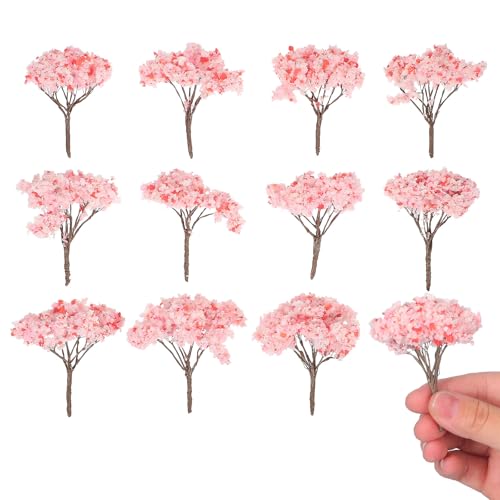 Modello di scenario in miniatura: aspetto floreale realistico, con decorazioni naturali, aspetto bello e fresco, può anche essere decorato con altri fiori, paesaggio in miniatura per l'artigianato