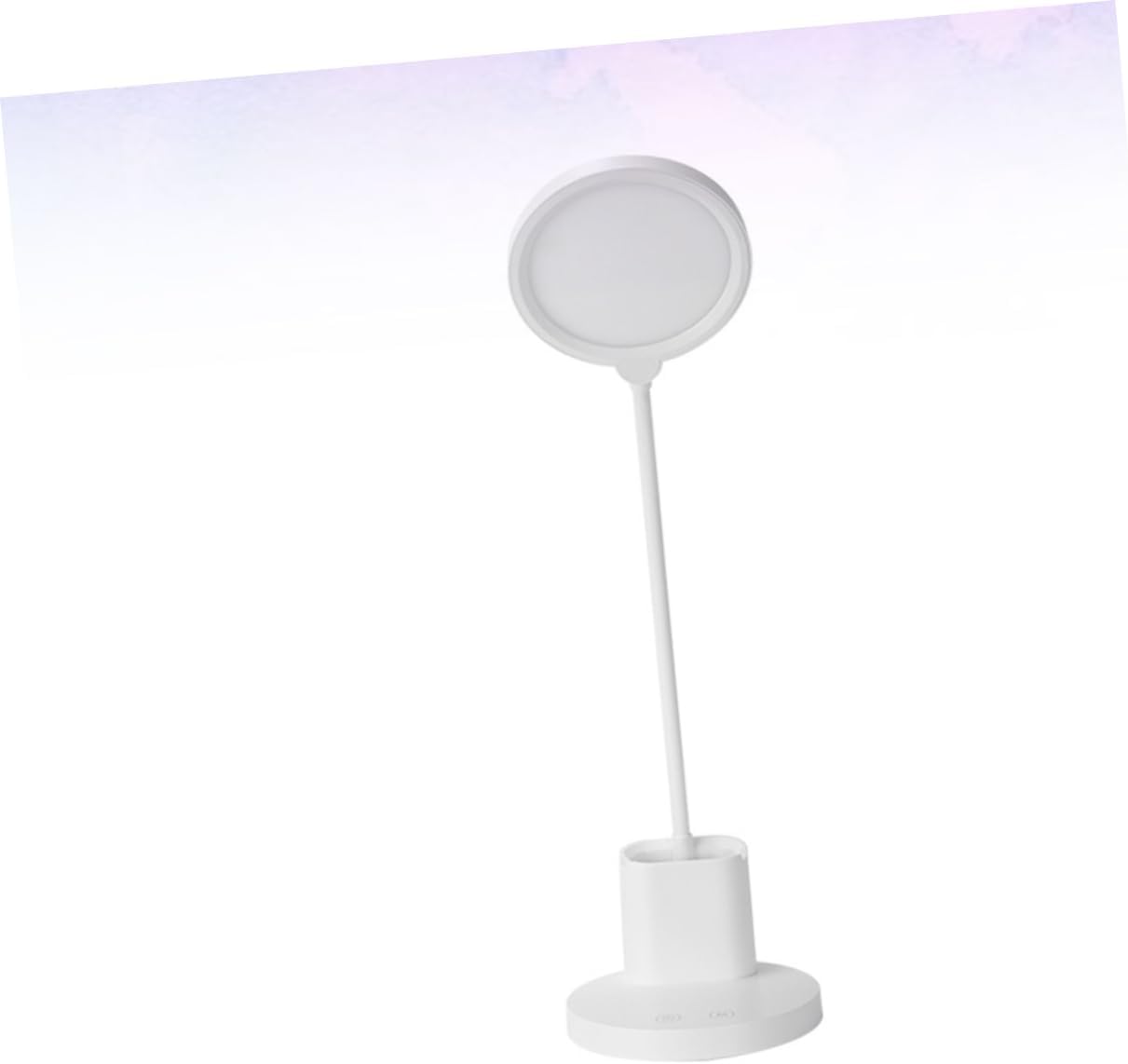 USB Reading Light with Touch Screen Adjustable Color Temperature Flexible Gooseneck LED Desktop Lamp for Reading Eye Care Lighting Portable and Rechargeable White