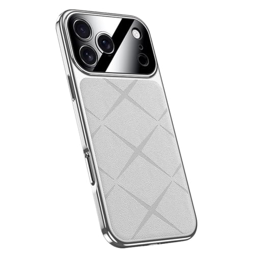 Coque en cuir iPhone 17 Air contre les rayures d'objectifs avec finition blanche