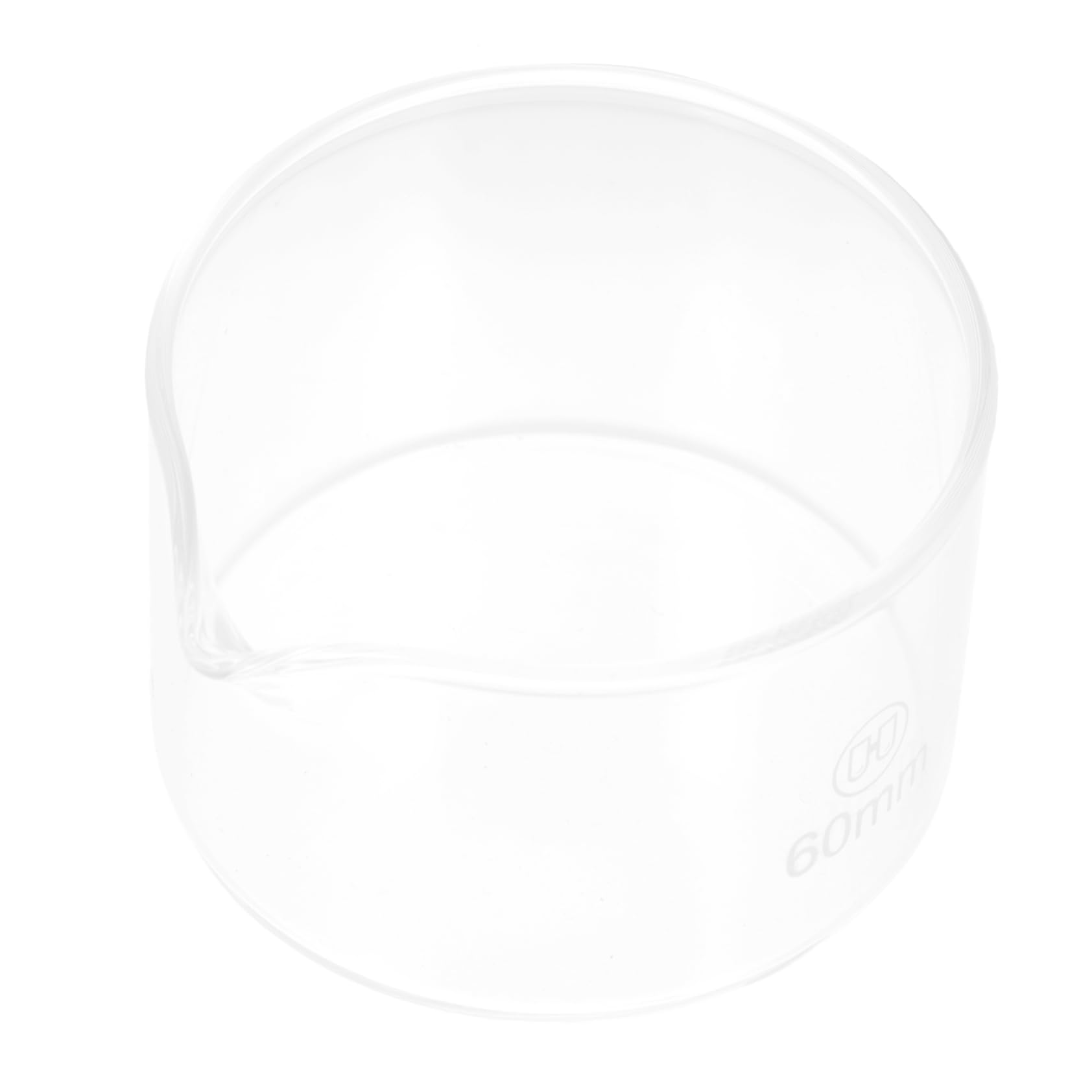 OSOLADY 60mm Flat Bottom Glass Crystallizing Dish Lizing Dish Evaporation Dish High Transparency for