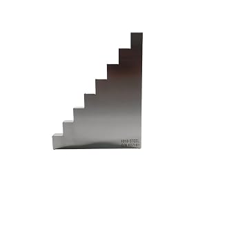 Thickness Calibration Block 1018 steel 8 Step Calibration Block for Thickness Meter25 50 75 100 125 150 175 200mm
