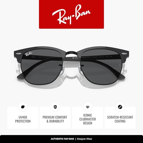 Image of Ray-Ban RB3016 Clubmaster Classic Square Sunglasses for Men for Women