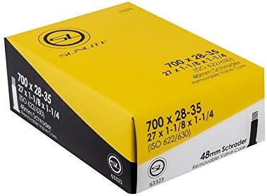 Sunlite Tube 700 x 28-35 (27 x 1-1/8 - 1-1/4) 48mm Long SCHRADER valve