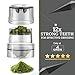 Ginzis 3-In-1 Herb Grinder & Cone Loader - Portable Grinder Cone Filler Pre Roll Machine, All-In-One Herbal Grinder & Travel-Friendly Cone Stuffer Storage, Includes 8 Carbon-Filtered Pre-Rolled Cones