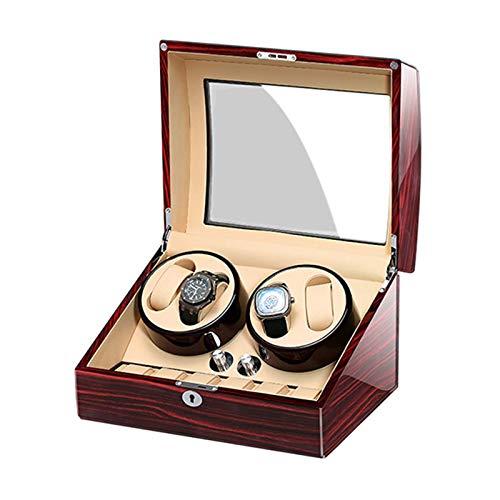 Boîte enrouleur 6 montres automatiques boîtier stockage moteur silencieux adaptateur AC