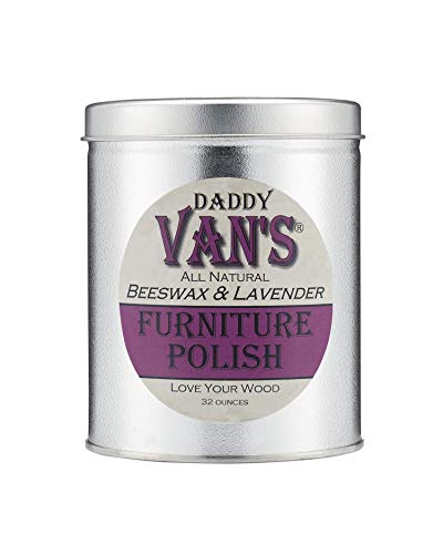 Daddy Van's All Natural Beeswax & Lavender Furniture Polish - 32 Ounce Economy Size