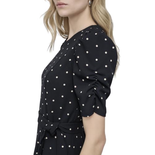 Image of DKNY Women's Jewel Neck Scuba Crepe Dress