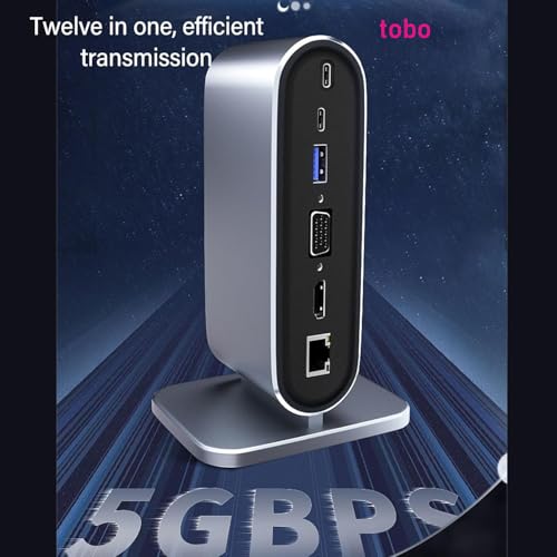 Image of Tobo USB C HUB 12-in-1, USB C Docking Station