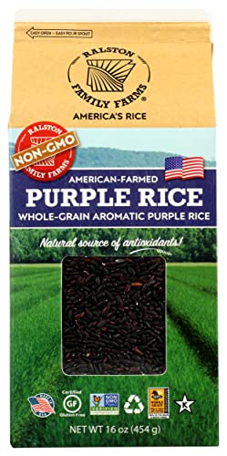 Ralston Family Farms Purple Rice, Gluten Free, Non GMO, 16 Ounce (Pack of 6)