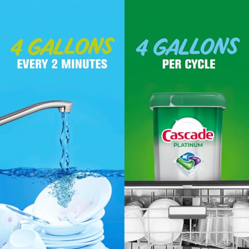 Cascade Platinum Dishwasher Pods, Dishwasher Detergent, Dish Detergent Soap, Fresh, 59 Count - image 8