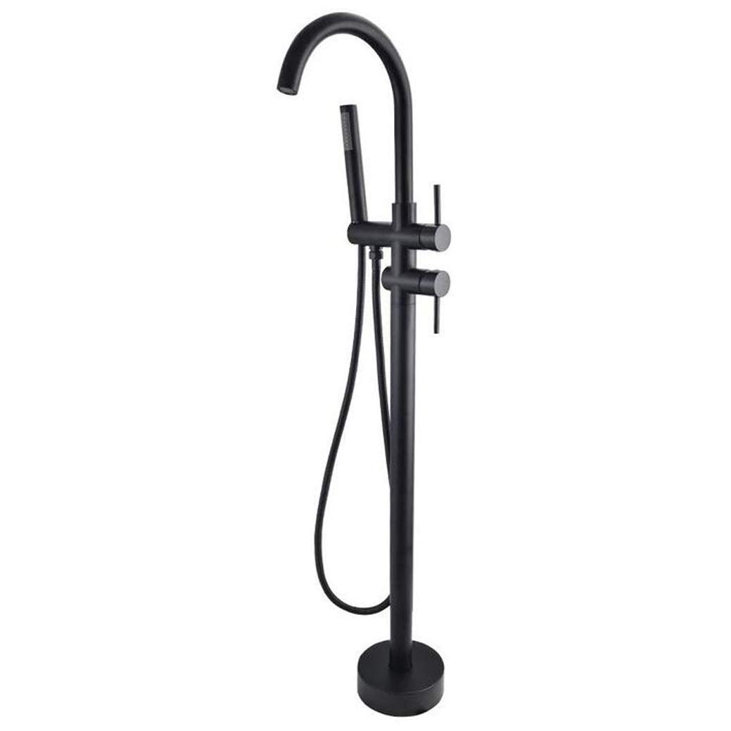 Robinet de remplissage de baignoire au sol avec douchette à main pratique